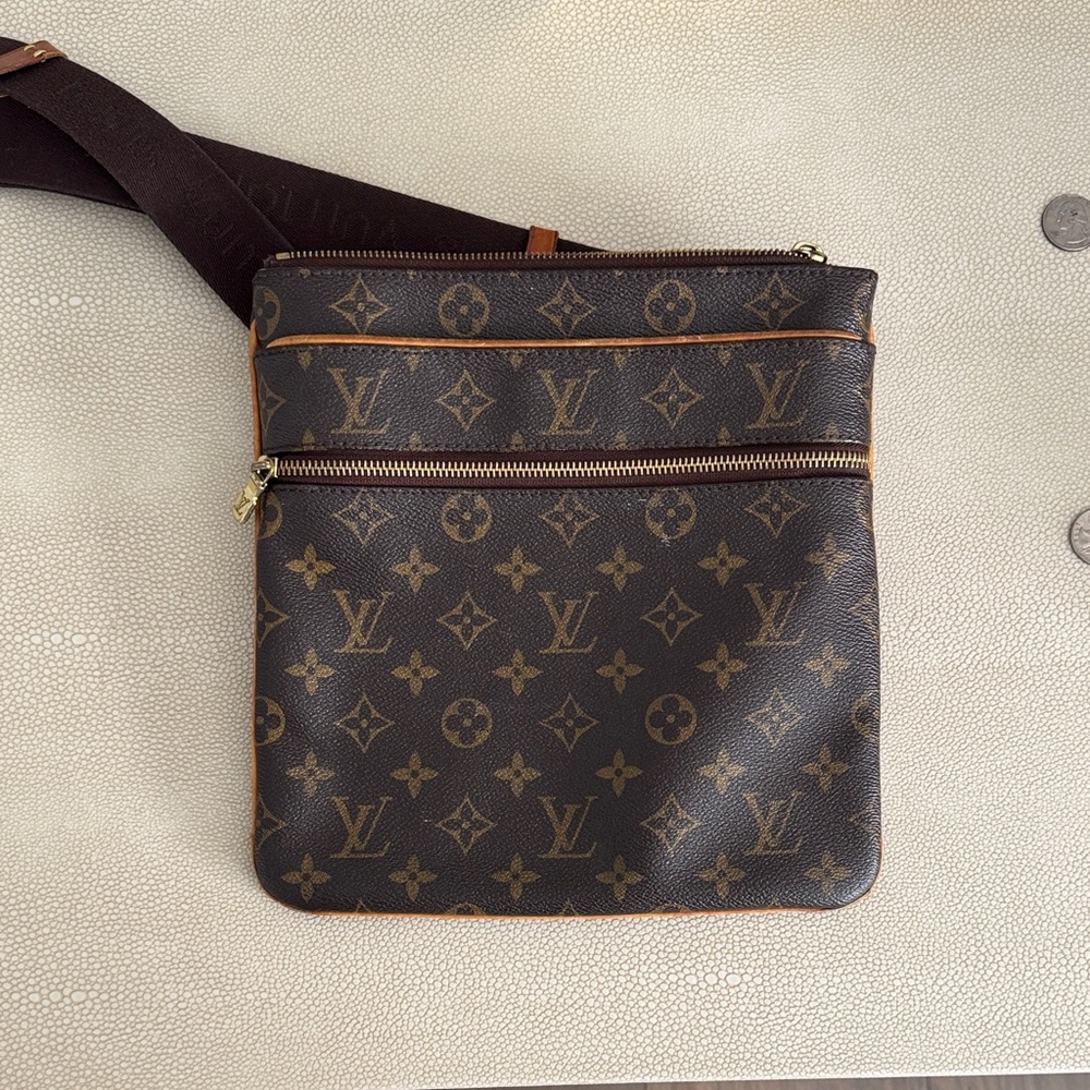 Louis Vuitton Dark Brown Monogram Messenger Bag
